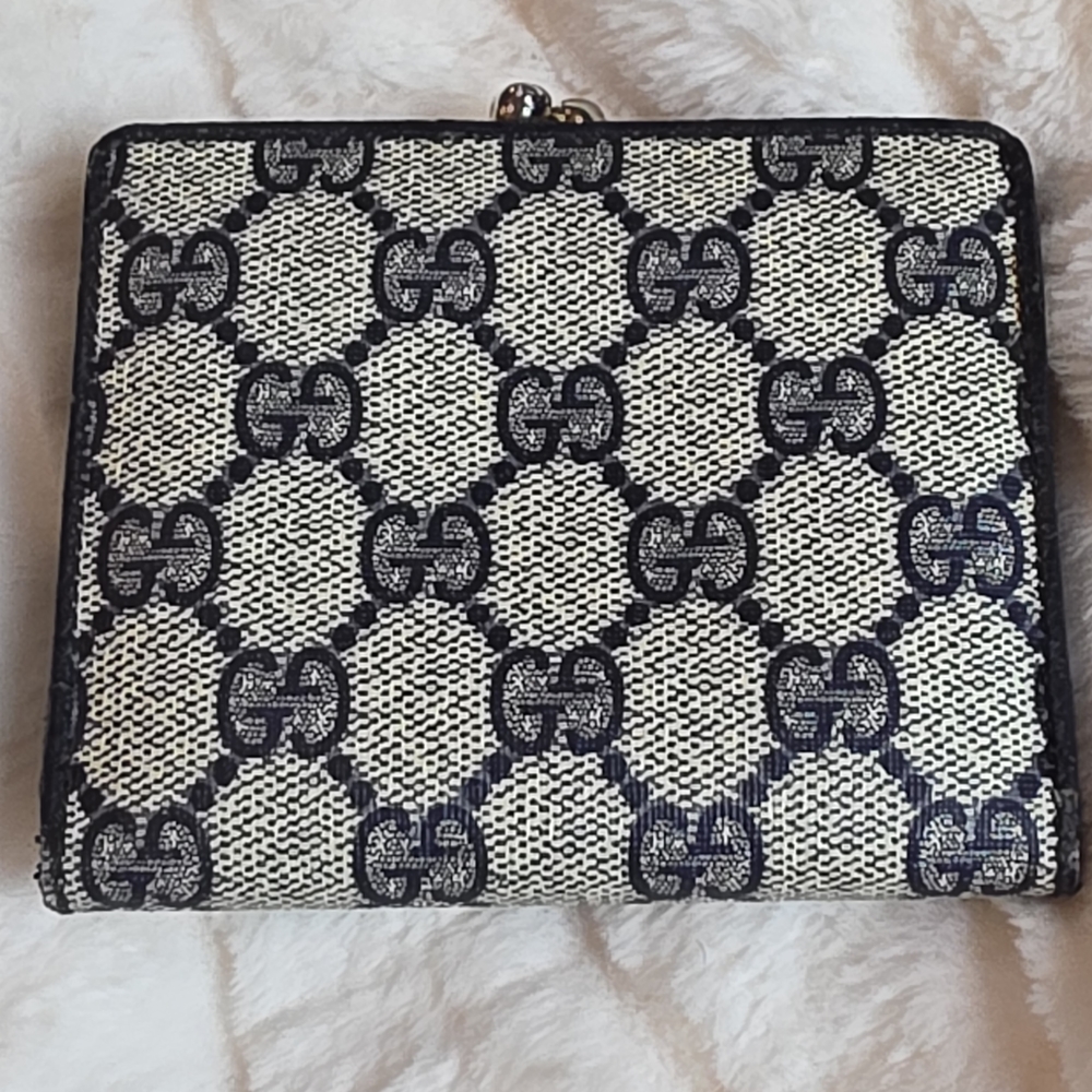 Gucci Blue Vintage Wallet - Picture 2 of 7